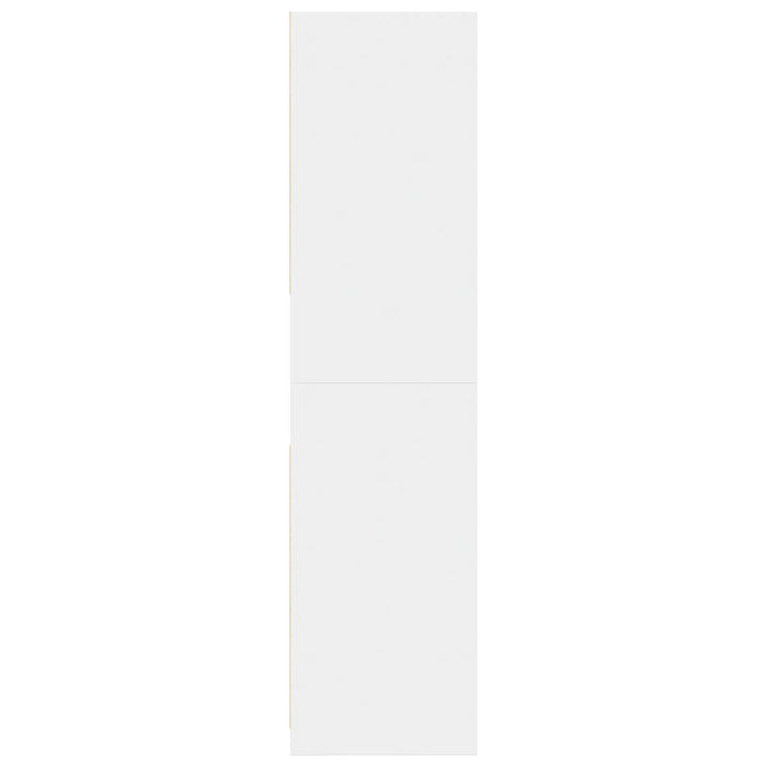 Armadio Bianco 80x50x200 cm in Legno Multistrato