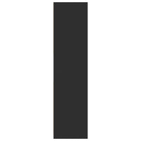 vidaXL Armadio Nero 80x50x200 cm in Legno Multistrato