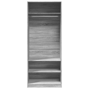 Armadio Grigio Sonoma 80x50x200 cm in Legno Multistrato 3307698