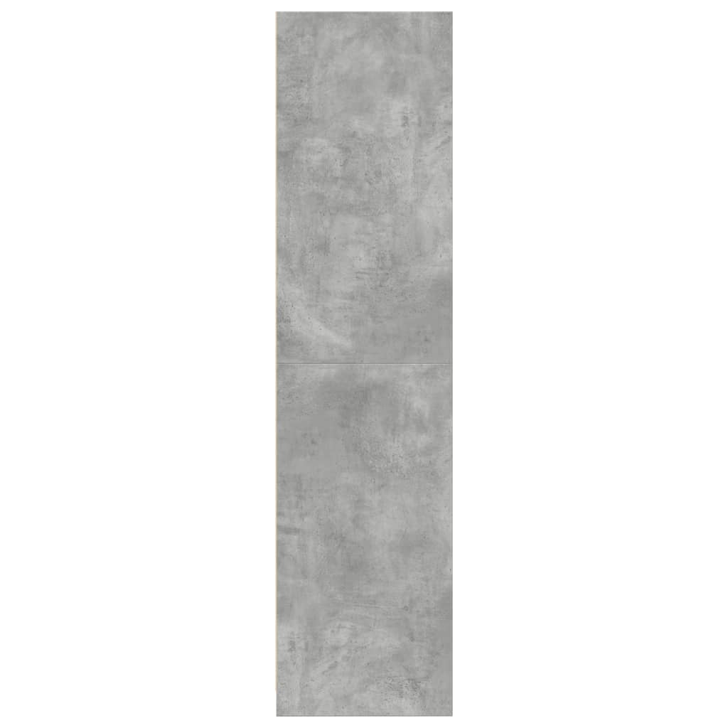 Armadio Grigio Cemento 80x50x200 cm in Legno tecnico