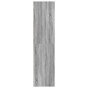 Armadio Grigio Sonoma 80x50x200 cm in Legno Multistrato 3307725