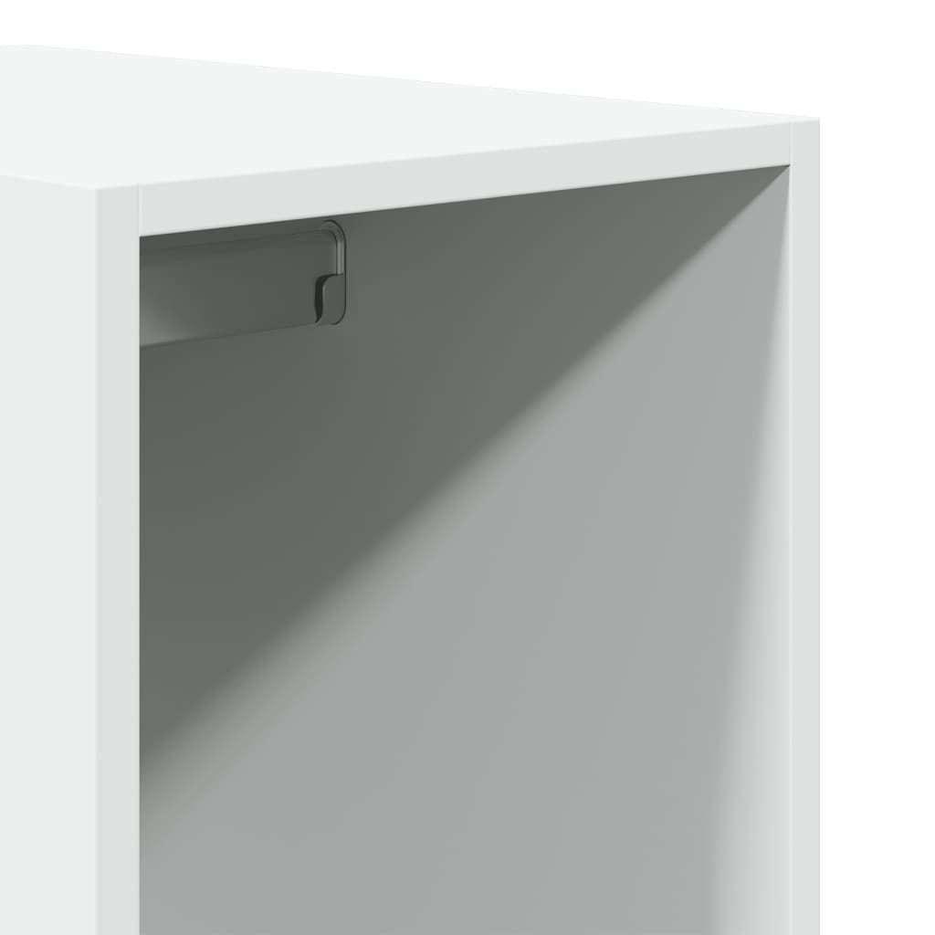 vidaXL Armadio Bianco 30x50x200 cm in Legno Multistrato