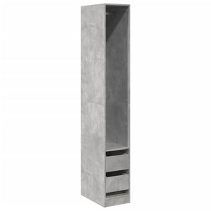 Armadio Grigio Cemento 30x50x200 cm in Legno Multistrato 3307741