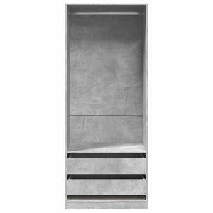 Armadio Grigio Cemento 80x50x200 cm in Legno Multistrato 3307750