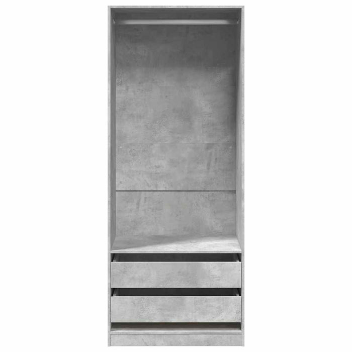 Armadio Grigio Cemento 80x50x200 cm in Legno Multistrato 3307750