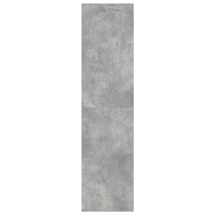 vidaXL Armadio Grigio Cemento 80x50x200 cm in Legno Multistrato