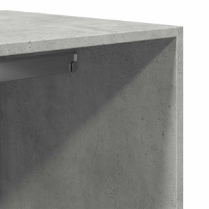 vidaXL Armadio Grigio Cemento 80x50x200 cm in Legno Multistrato