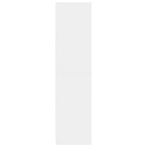 Armadio Bianco 80x50x200 cm in Legno Multistrato