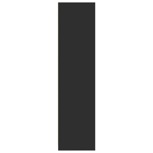 vidaXL Armadio Nero 100x50x200 cm in Legno Multistrato