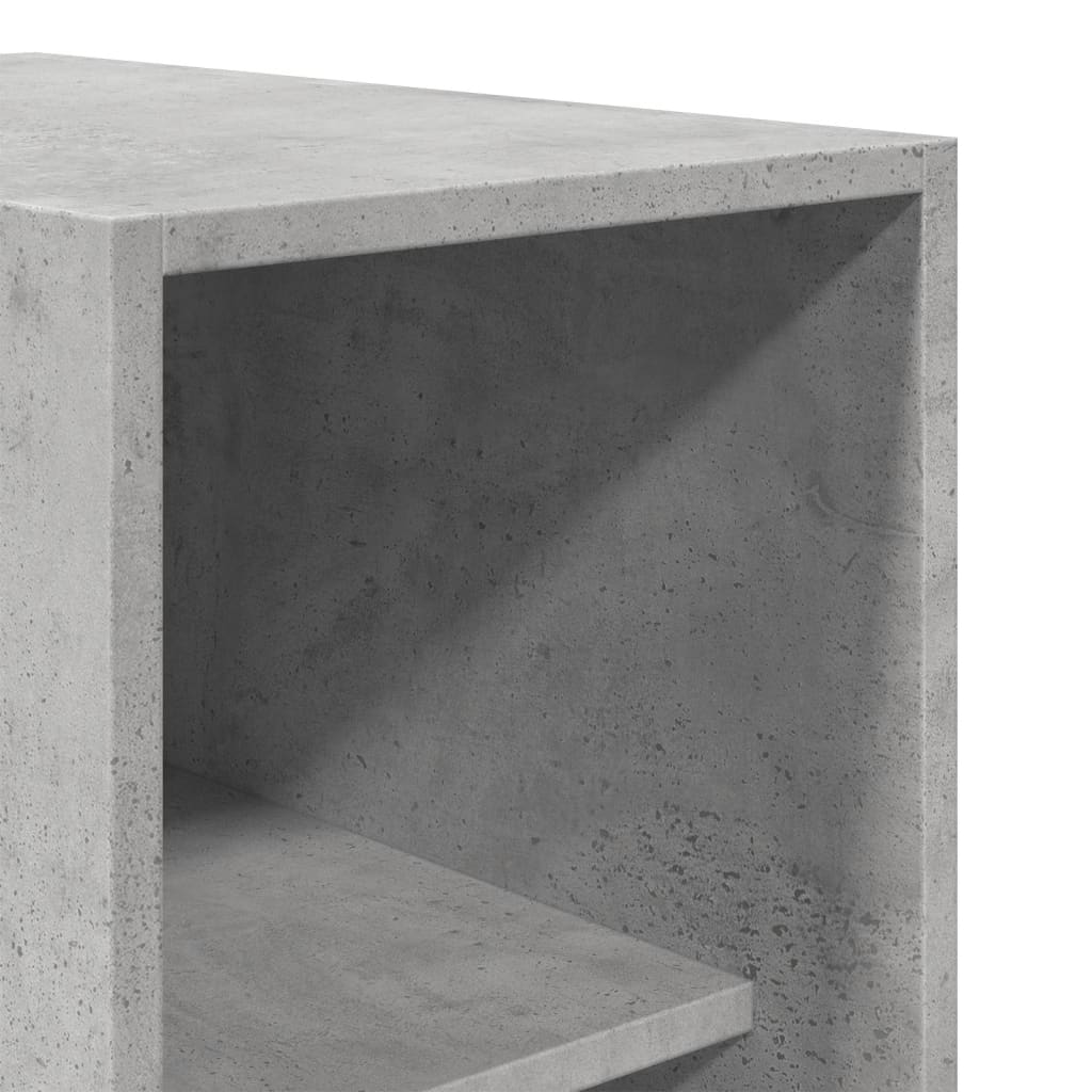 Armadio Grigio Cemento 30x50x200 cm in Legno Multistrato