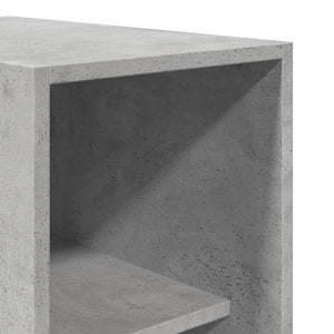 Armadio Grigio Cemento 30x50x200 cm in Legno Multistrato