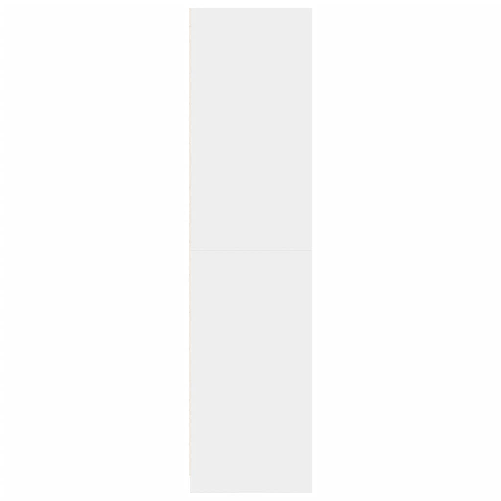 vidaXL Armadio Bianco 50x50x200 cm in Legno Multistrato