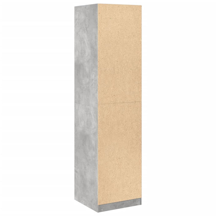 Armadio Grigio Cemento 50x50x200 cm in Legno Multistrato 3307786