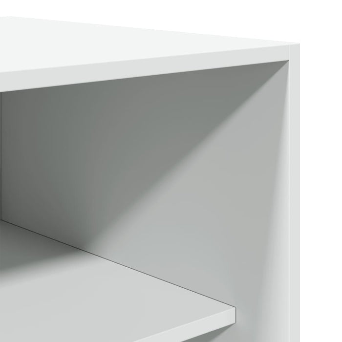 vidaXL Armadio Bianco 80x50x200 cm in Legno Multistrato