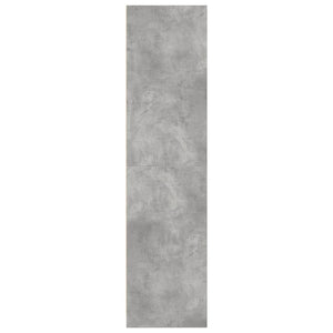 Armadio Grigio Cemento 80x50x200 cm in Legno Multistrato