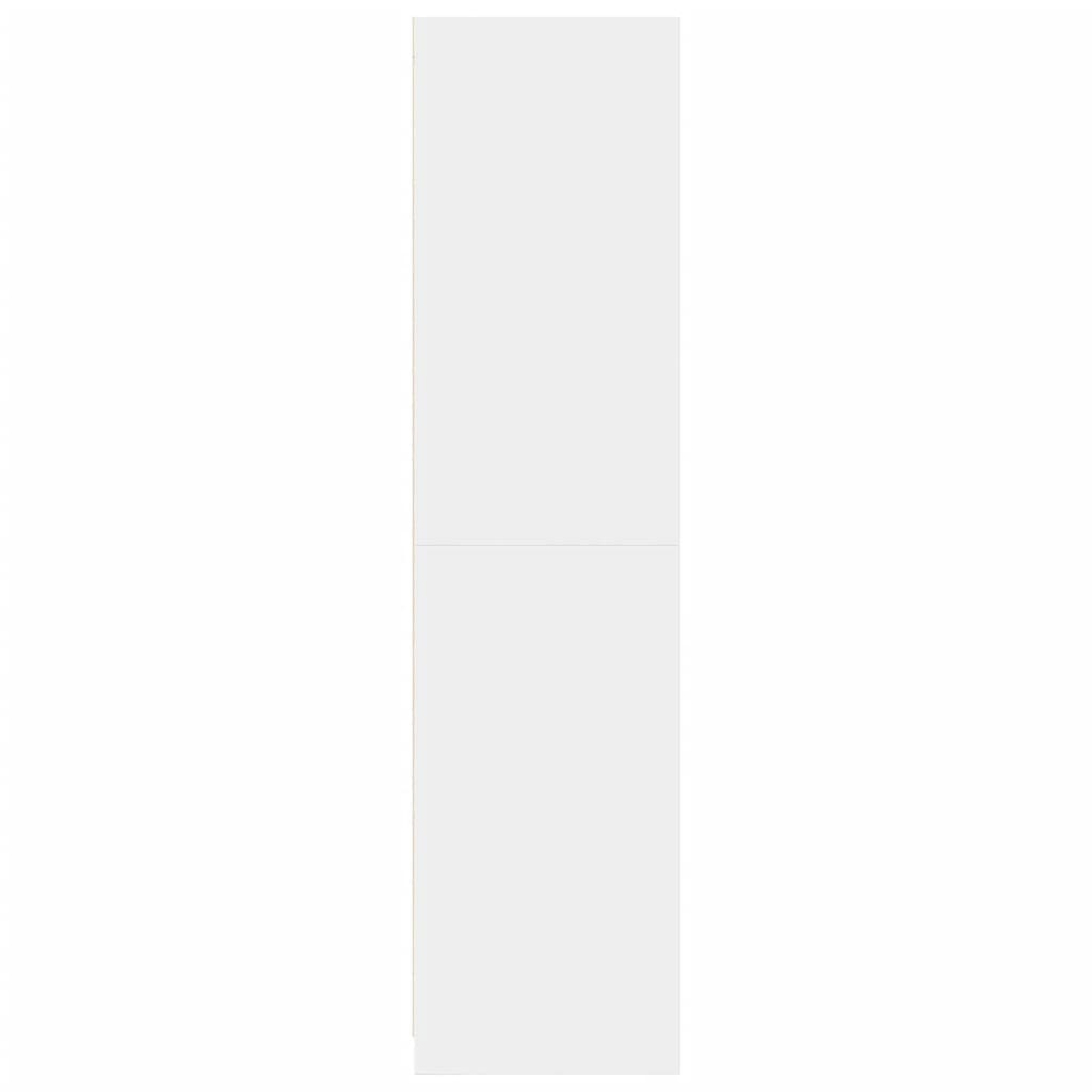 vidaXL Armadio Bianco 100x50x200 cm in Legno Multistrato