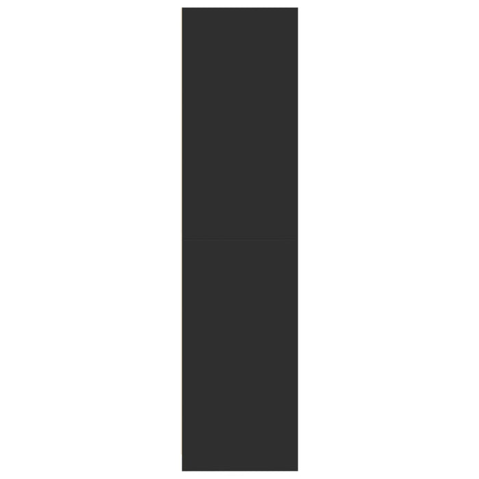 vidaXL Armadio Nero 100x50x200 cm in Legno Multistrato