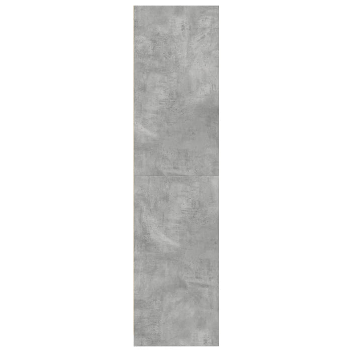 Armadio Grigio Cemento 100x50x200 cm in Legno Multistrato
