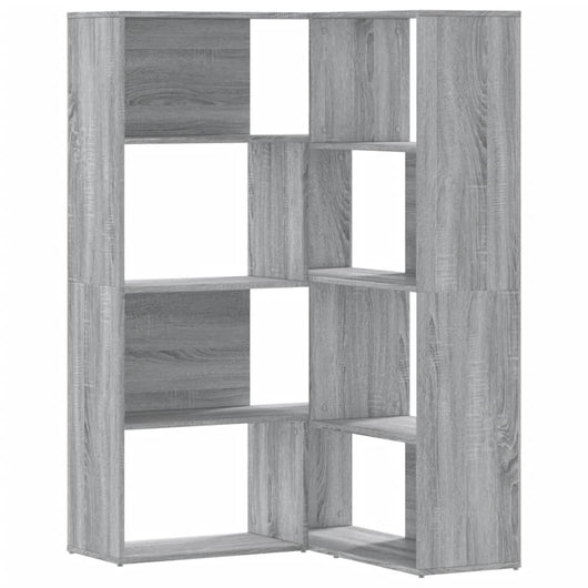 vidaXL Libreria a 4 Ripiani Grigio Sonoma 85x85x140 cm in Truciolare