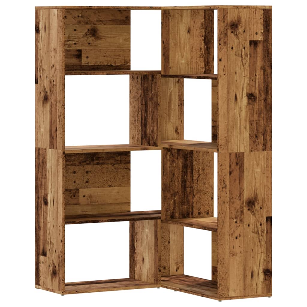 vidaXL Libreria a 4 Ripiani Legno Vecchio 85x85x140 cm in Truciolare