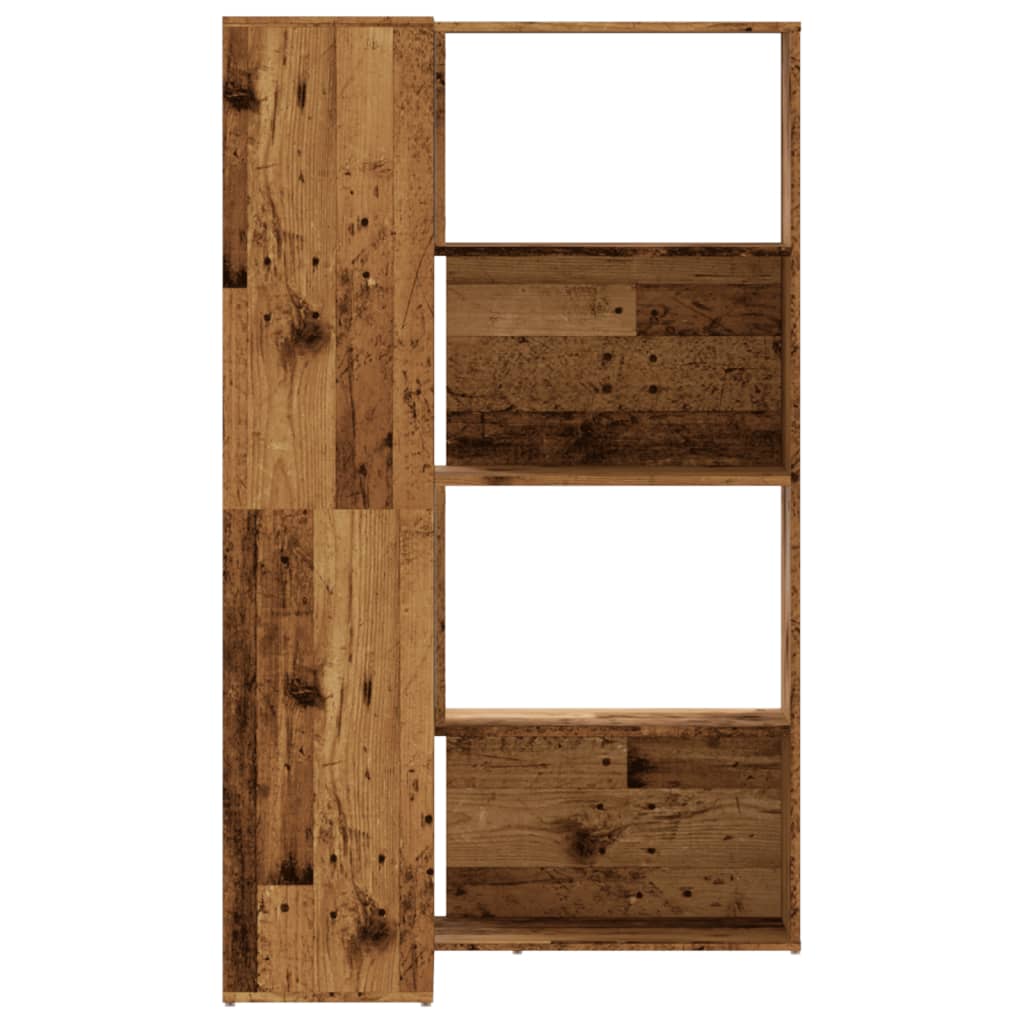 vidaXL Libreria a 4 Ripiani Legno Vecchio 85x85x140 cm in Truciolare