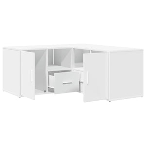 Mobile Angolare Bianco 160x40x45 cm in Truciolato 3307819