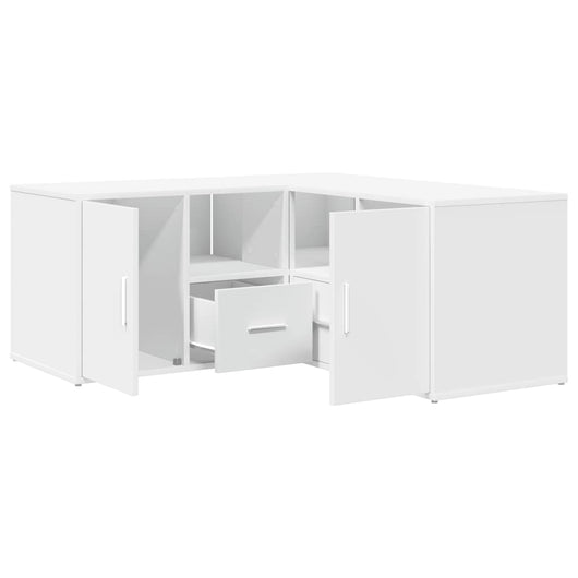 Mobile Angolare Bianco 160x40x45 cm in Truciolato 3307819