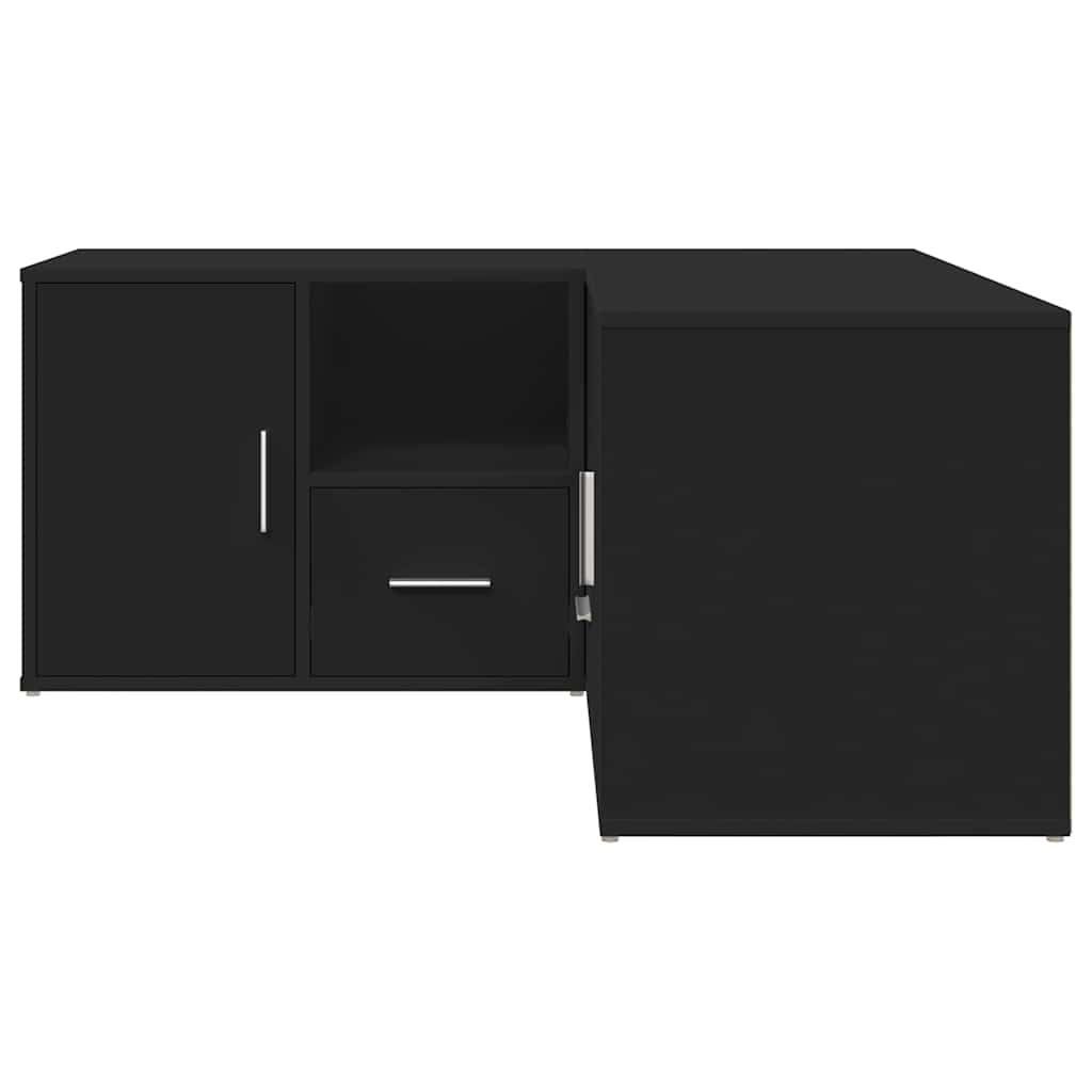 Mobile Angolare Nero 160x40x45 cm in Truciolato 3307820