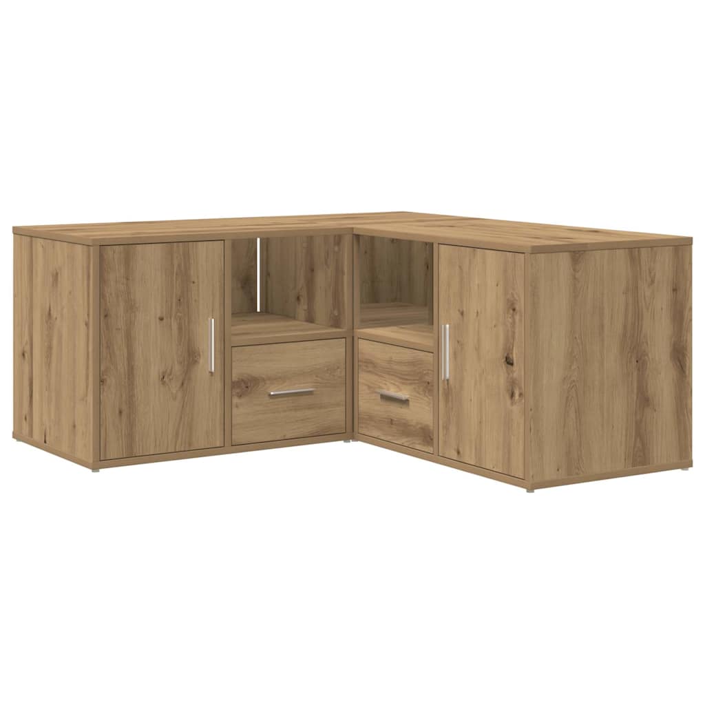 Mobile Angolare Rovere Artigianale 160x40x45 cm in Truciolato 3307827