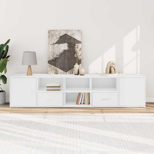 vidaXL Mobile Angolare Bianco 200x40x45 cm in Truciolato