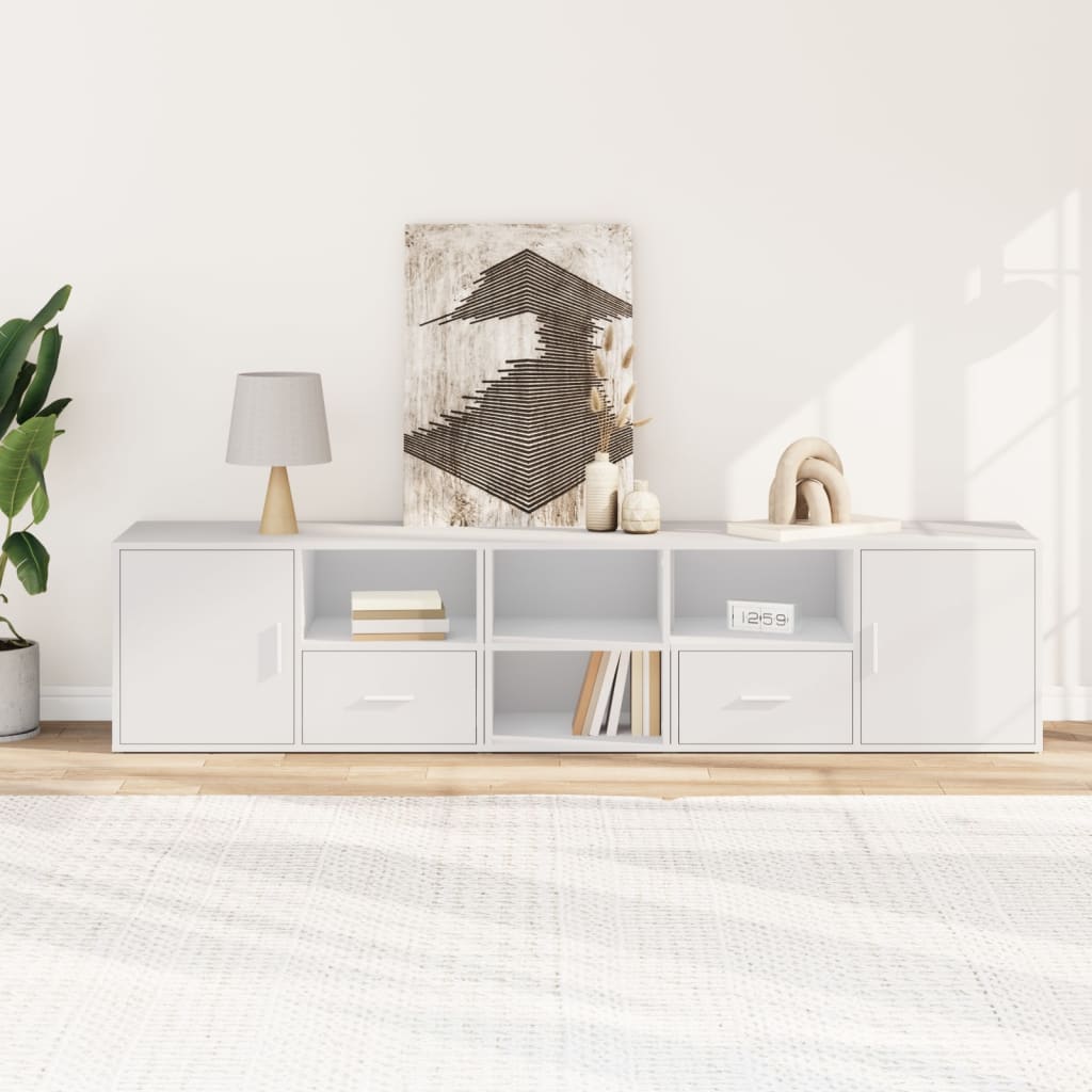 Mobile Angolare Bianco 200x40x45 cm in Truciolato 3307828