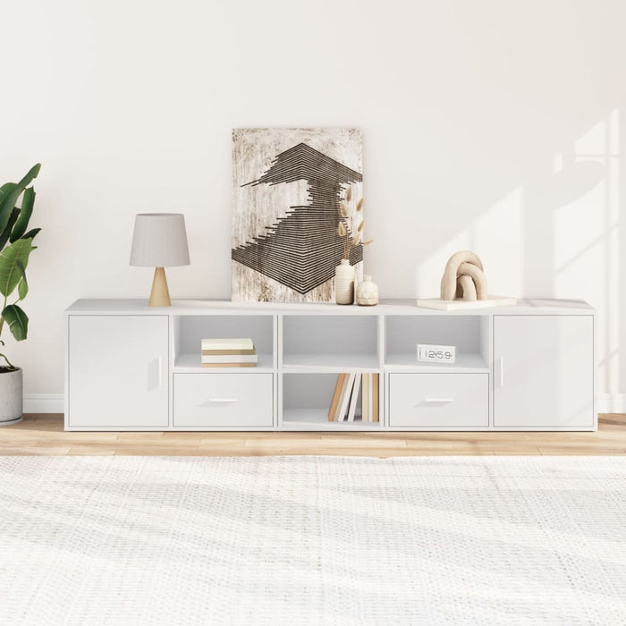 Mobile Angolare Bianco 200x40x45 cm in Truciolato 3307828