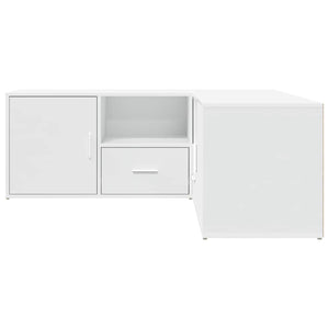 vidaXL Mobile Angolare Bianco 200x40x45 cm in Truciolato