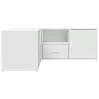 vidaXL Mobile Angolare Bianco 200x40x45 cm in Truciolato