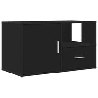 vidaXL Mobile Angolare Nero 200x40x45 cm in Truciolato