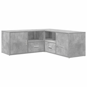 Mobile Angolare Grigio Cemento 200x40x45 cm in Truciolato 3307831