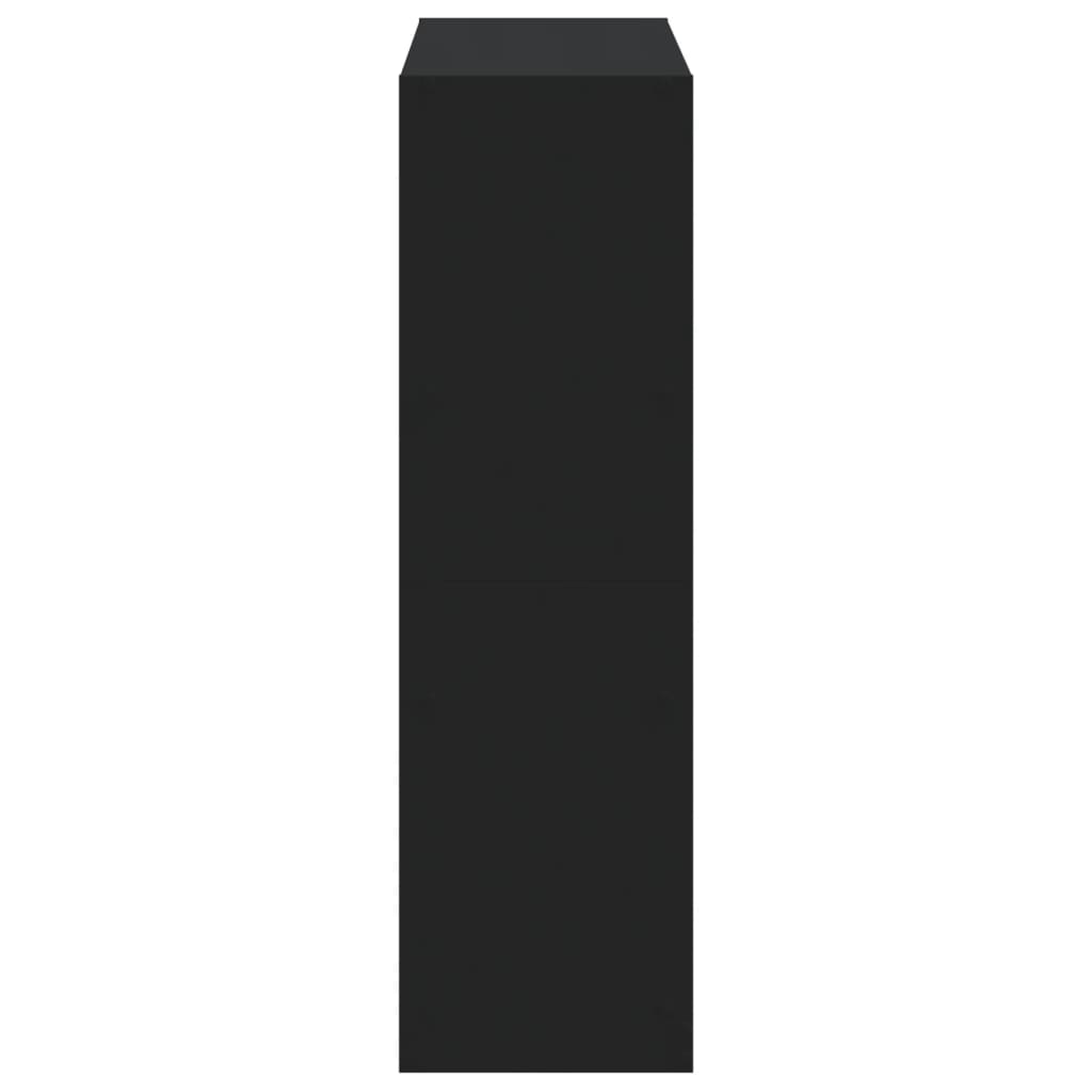 Libreria Nera 102x32x108 cm in Legno Multistrato 3307838