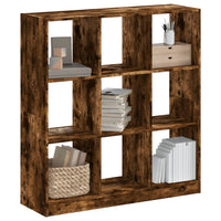 Libreria Rovere Fumo 102x32x108 cm in Legno Multistrato 3307841
