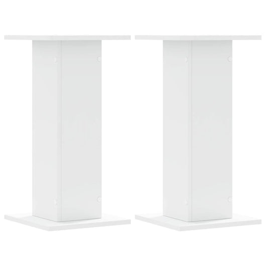 Portavasi per fiori set da 2 30 x 30 x 60 cm in legno ingegnerizzato bianco 02_0045277