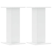 vidaXL Supporti per Piante 2 pz Bianchi 30x30x60 cm Legno Multistrato