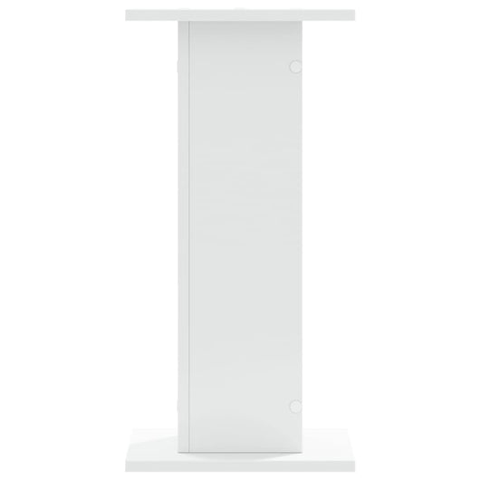 Portavasi per fiori set da 2 30 x 30 x 60 cm in legno ingegnerizzato bianco 02_0045277