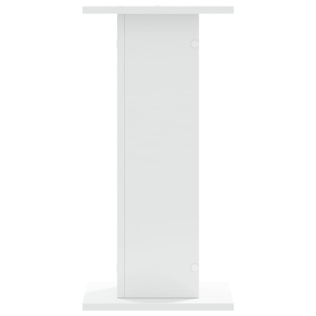 Portavasi per fiori set da 2 30 x 30 x 60 cm in legno ingegnerizzato bianco 02_0045277