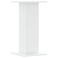 vidaXL Supporti per Piante 2 pz Bianchi 30x30x60 cm Legno Multistrato