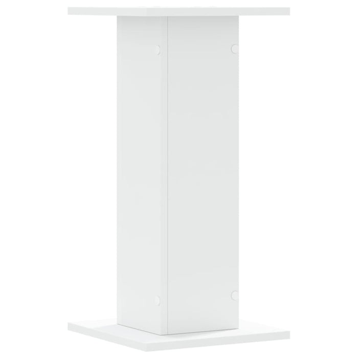 vidaXL Supporti per Piante 2 pz Bianchi 30x30x60 cm Legno Multistrato