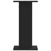 Portavasi per fiori set da 2 30 x 30 x 60 cm in legno ingegnerizzato nero 02_0045278