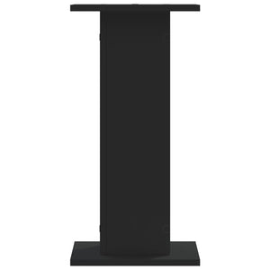 Portavasi per fiori set da 2 30 x 30 x 60 cm in legno ingegnerizzato nero 02_0045278