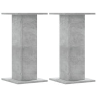 Supporti per Piante 2 pz Grigio Cemento 30x30x60 cm Truciolato