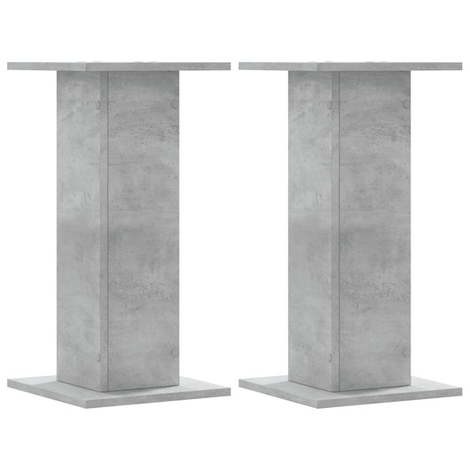 Supporti per Piante 2 pz Grigio Cemento 30x30x60 cm Truciolato