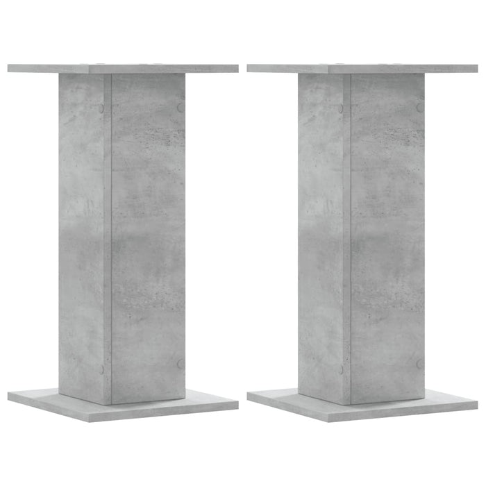 Supporti per Piante 2 pz Grigio Cemento 30x30x60 cm Truciolato