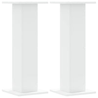 Supporti per Piante 2 pz Bianchi 30x30x80 cm Legno Multistrato